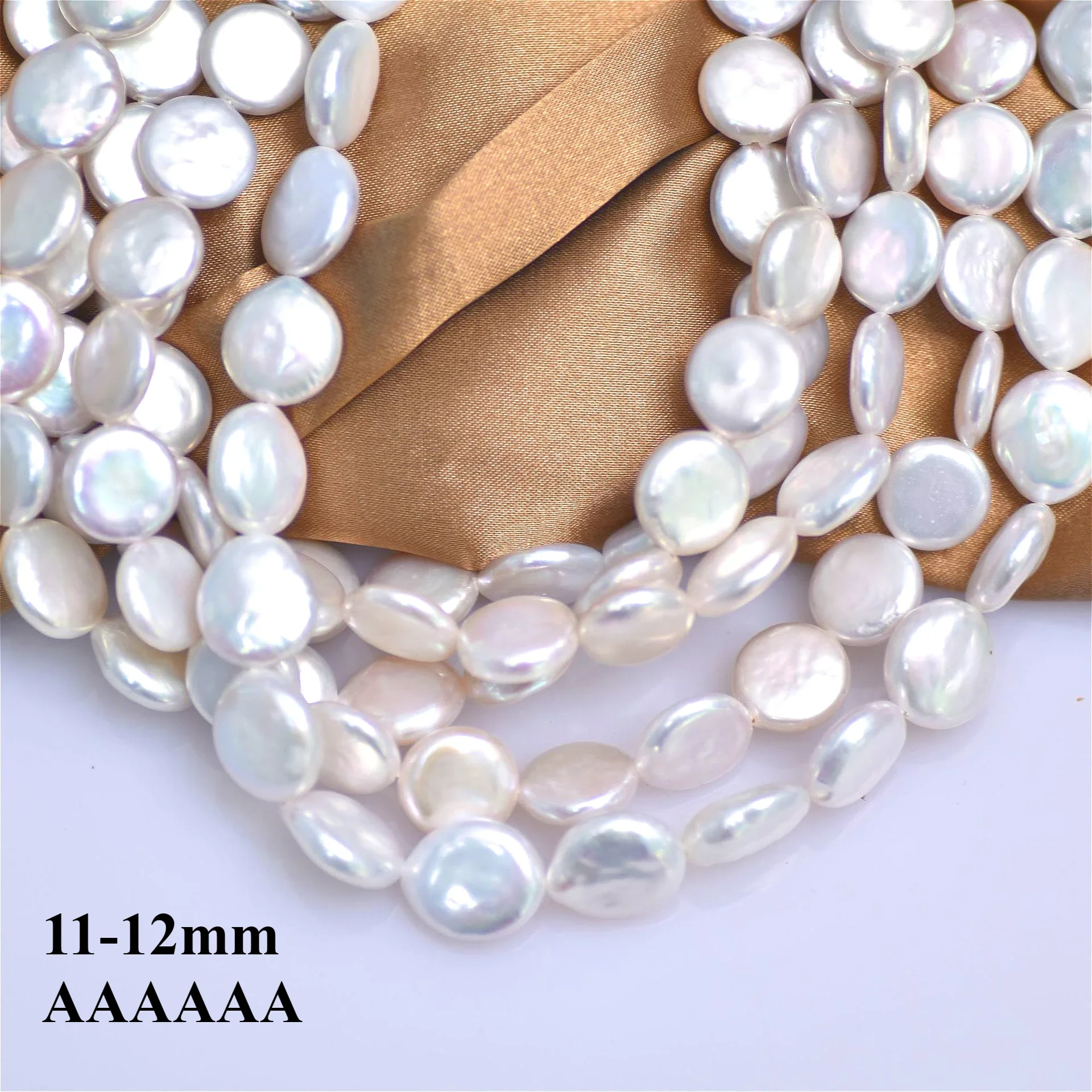 Jewelry Making The Well - 11-12mm 6A perla redonda blanca radiante