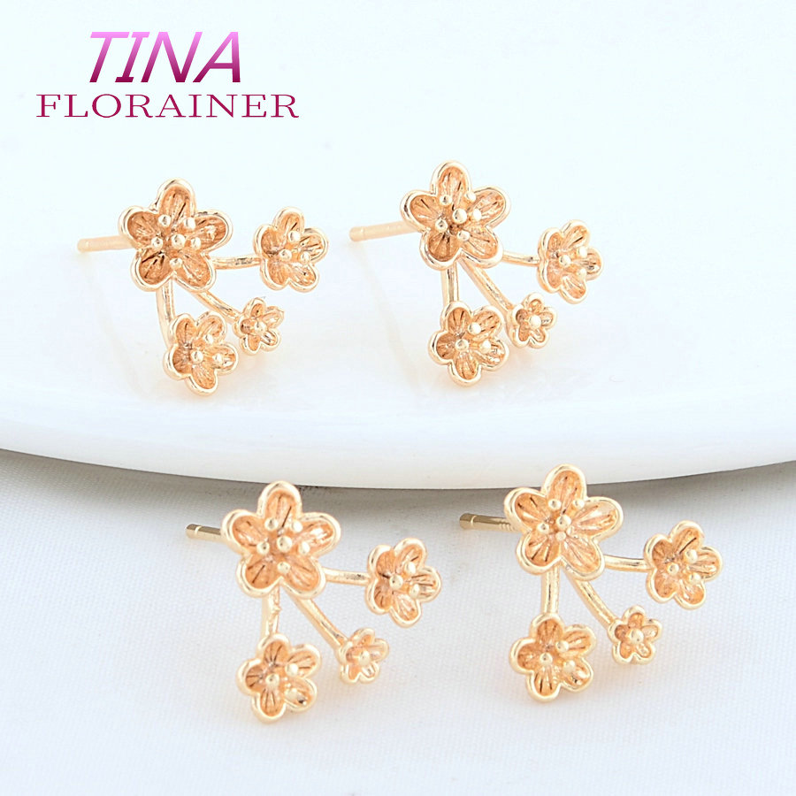 Jewelry Making Set - Pendientes de tuerca de flores de