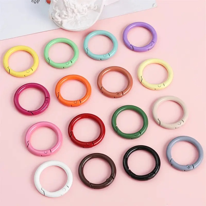 Jewelry Making Loops - 10 Anillos de Resorte Metálicos de