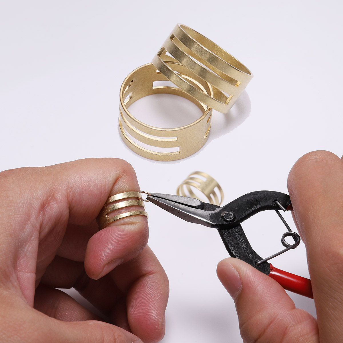 Jewelry Making Rotary Tool - Anillo de latón para abrir y
