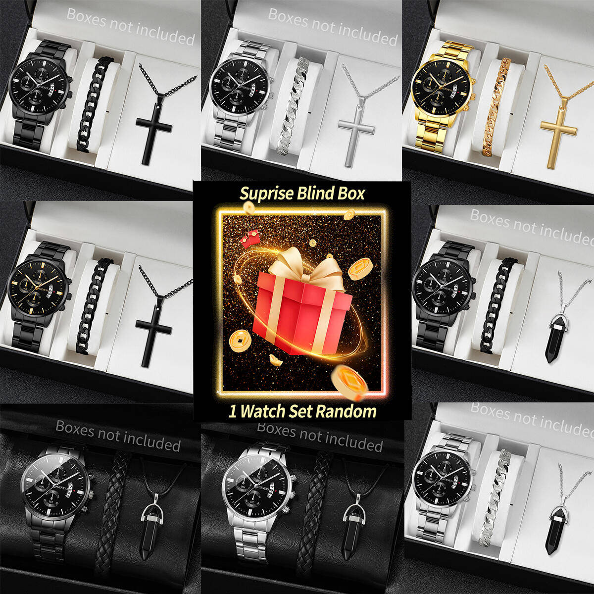 Jewelry Making Kits - Caja ciega de Reloj misterioso sorpresa-3PCS/Set,