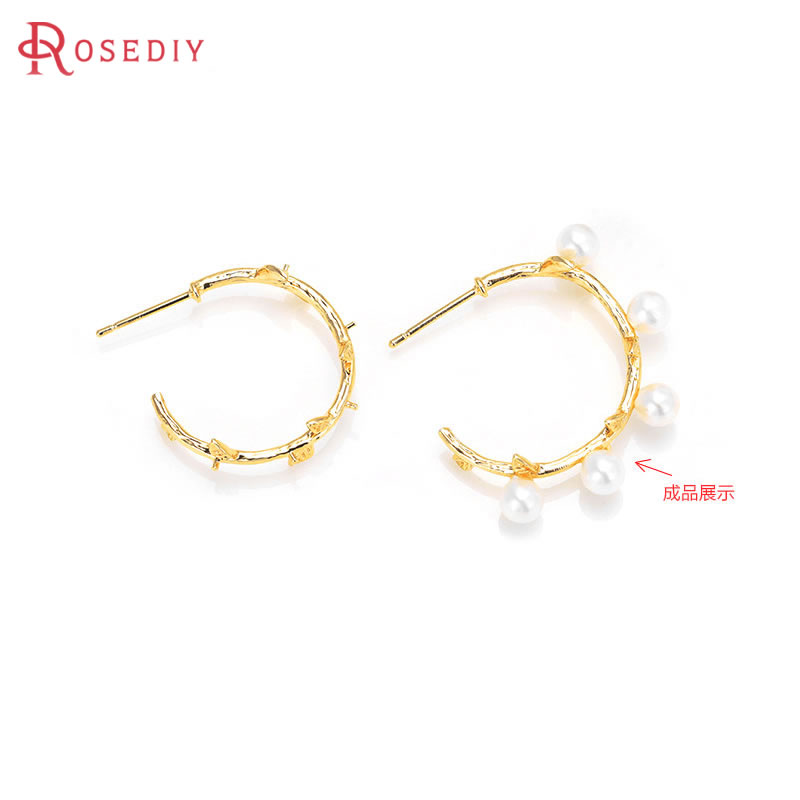 Jewelry Making Set - Pendientes de latón de Color dorado