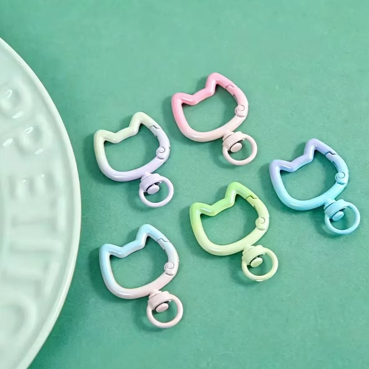 Jewelry Making Hardware - Lote de 5-10 Mosquetones con Diseño