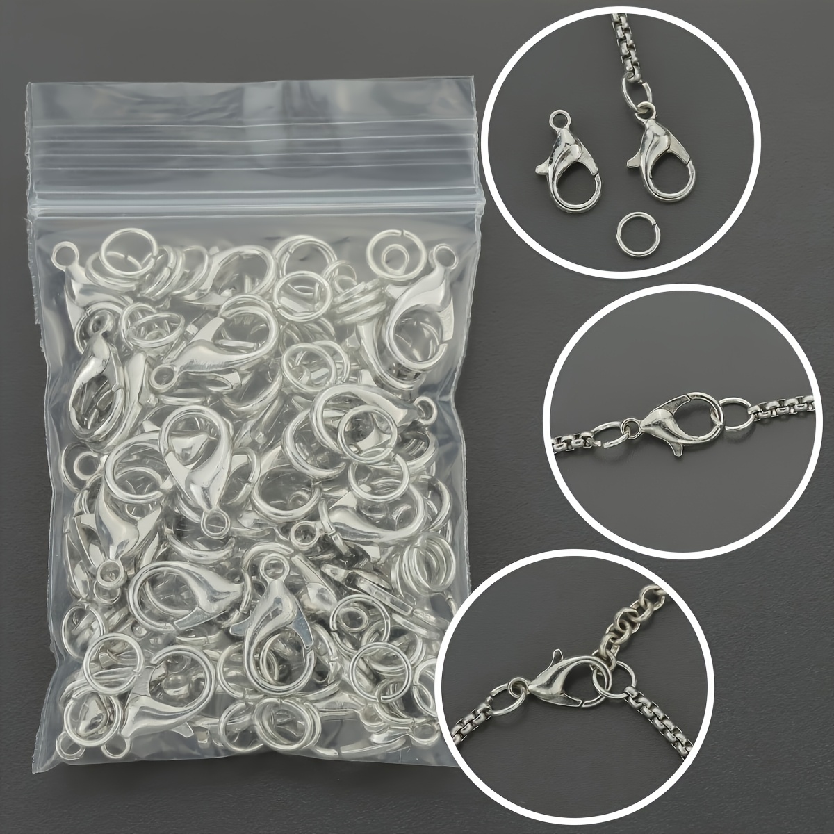 1/2/300 piezas Broches de lang - Jewelry Making Loops reseña y precio