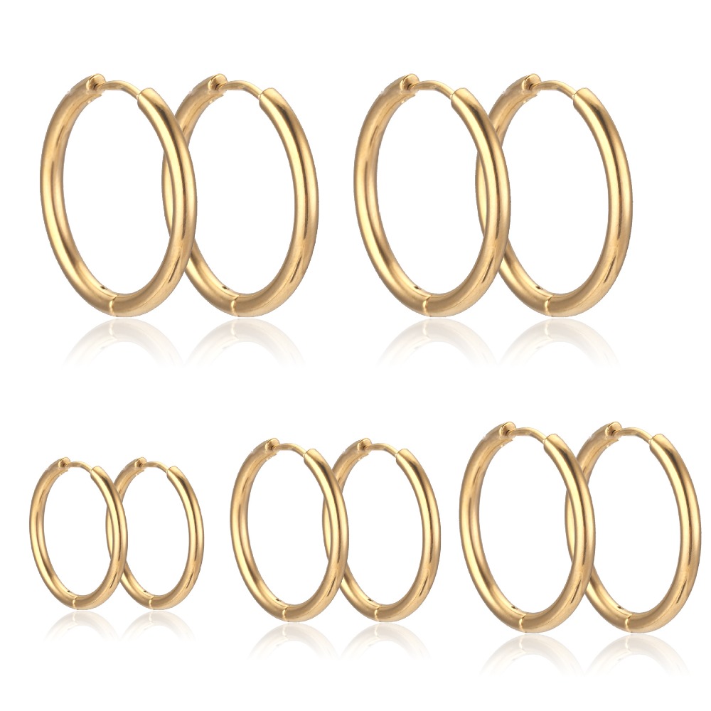 Pendientes de aro de acero ino - Jewelry Making Materials Wholesale reseña y precio