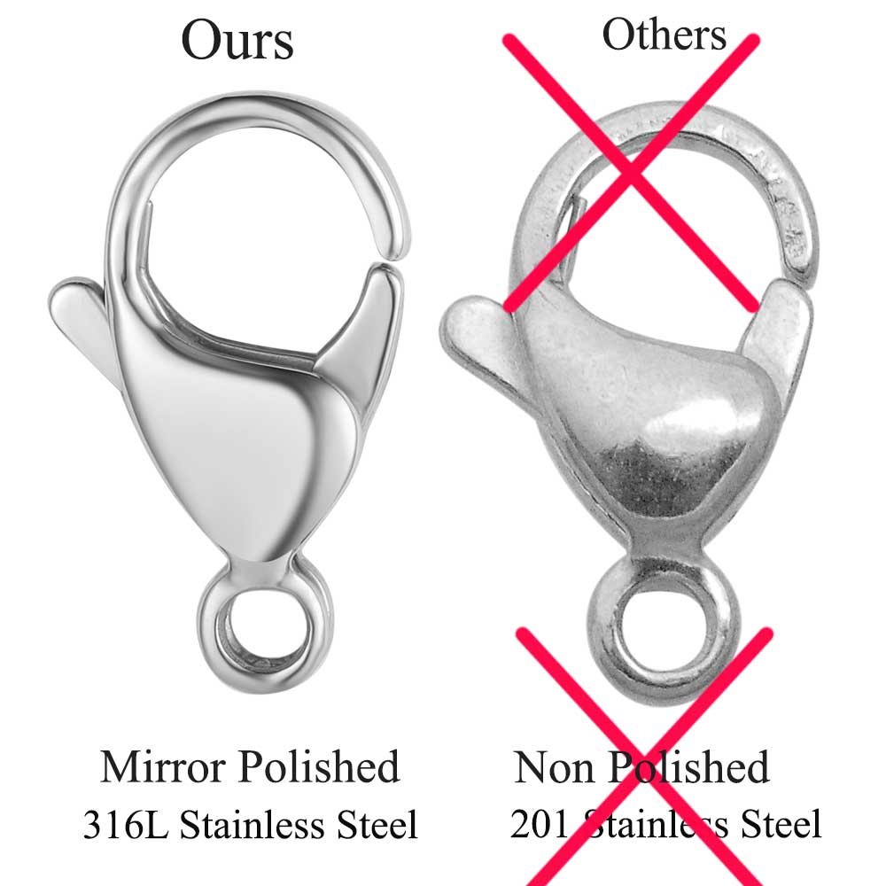 Cierres de Langosta de Acero I - Jewelry Making Metals reseña y precio