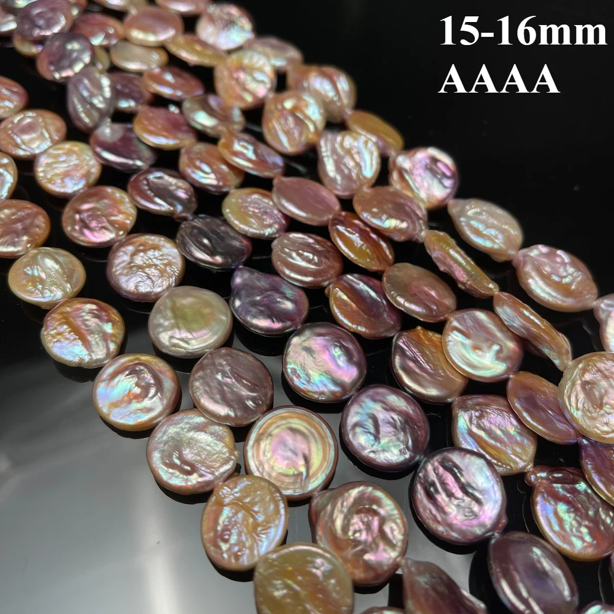 15-16mm 4A perla púrpura de ag - Jewelry Making The Well reseña y precio