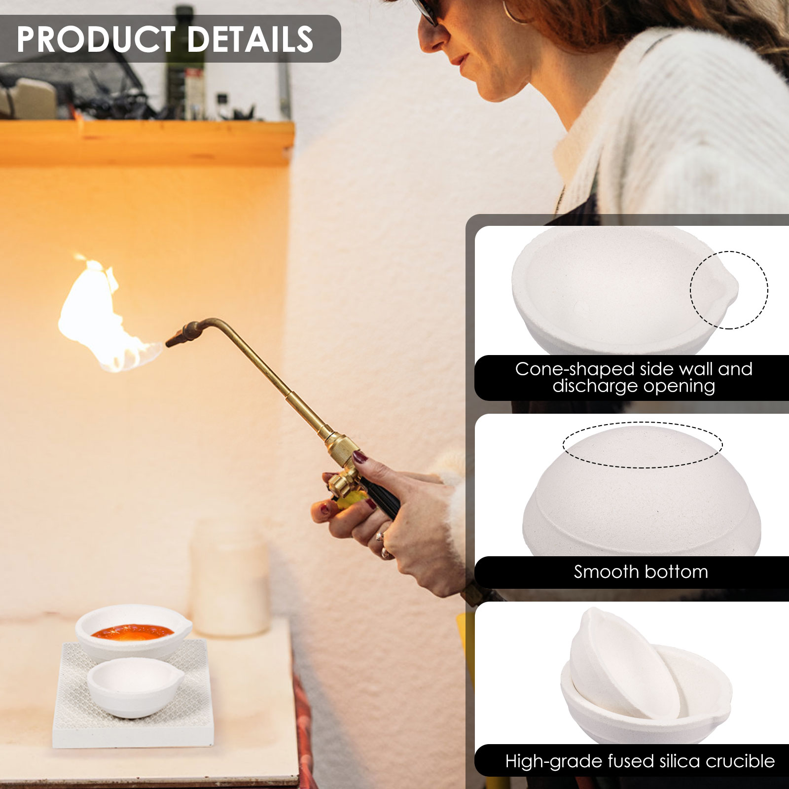 Juego de Crisoles de Alta Pure - Jewelry Making Torch reseña y precio