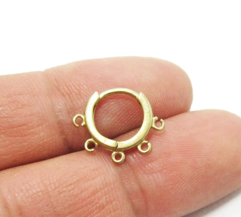 10 aros de latón para las orej - Jewelry Making Loops reseña y precio