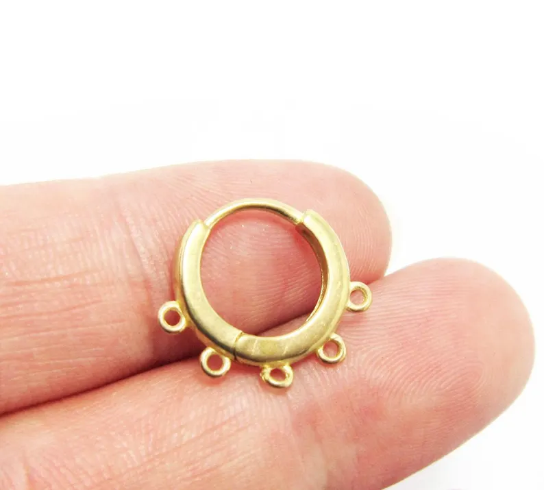 10 aros de latón para las orej - Jewelry Making Loops reseña y precio