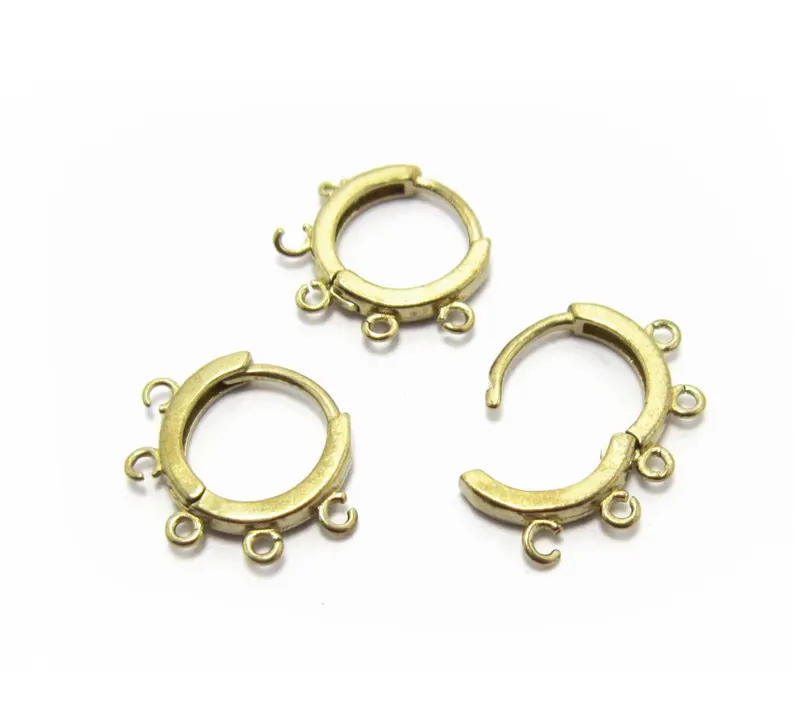 10 aros de latón para las orej - Jewelry Making Loops reseña y precio