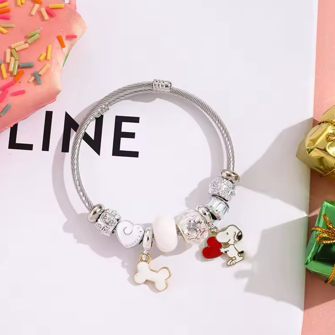 Pulsera de cuentas con diseño  - Jewelry Making Metals reseña y precio