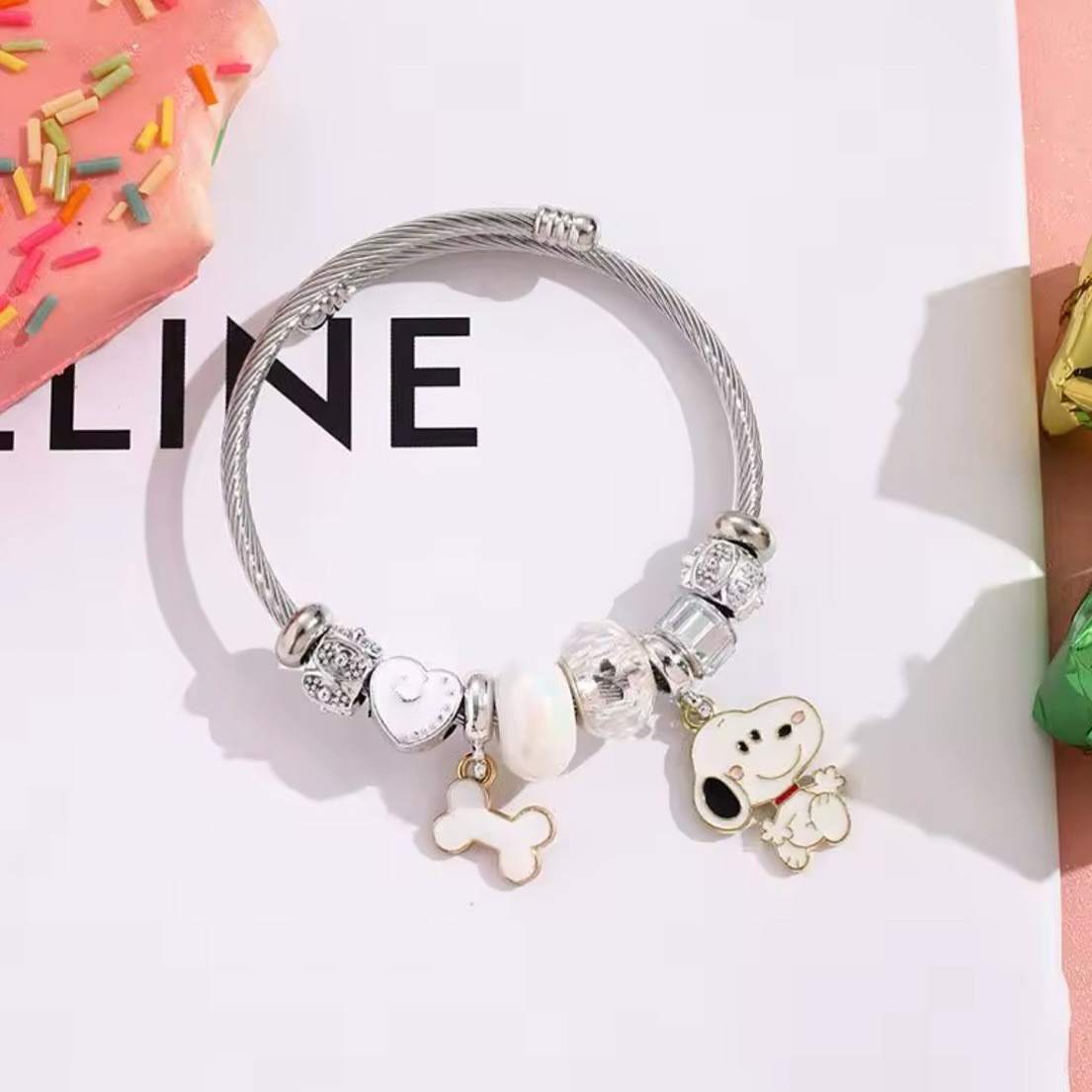 Pulsera de cuentas con diseño  - Jewelry Making Metals reseña y precio