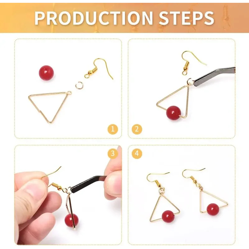 100/500 Uds DIY pendientes hal - Jewelry Making Metals reseña y precio