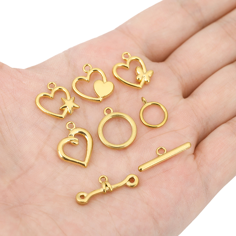 5 juegos de cierres OT de acer - Jewelry Making Hardware reseña y precio