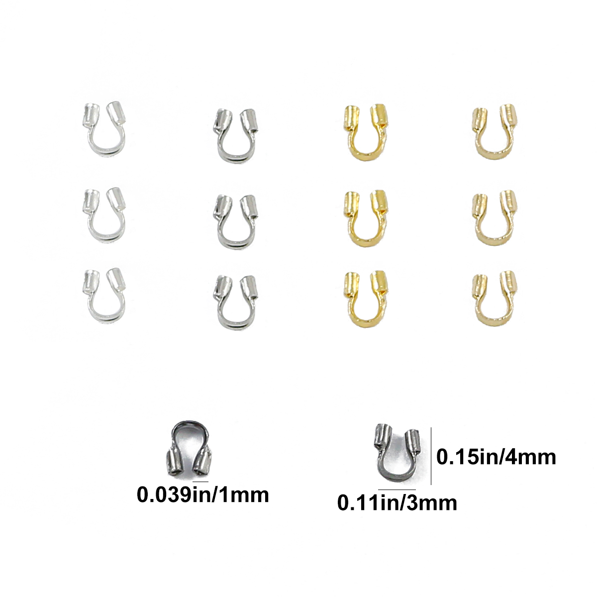 100-300 protectores de alambre - Jewelry Making Loops reseña y precio