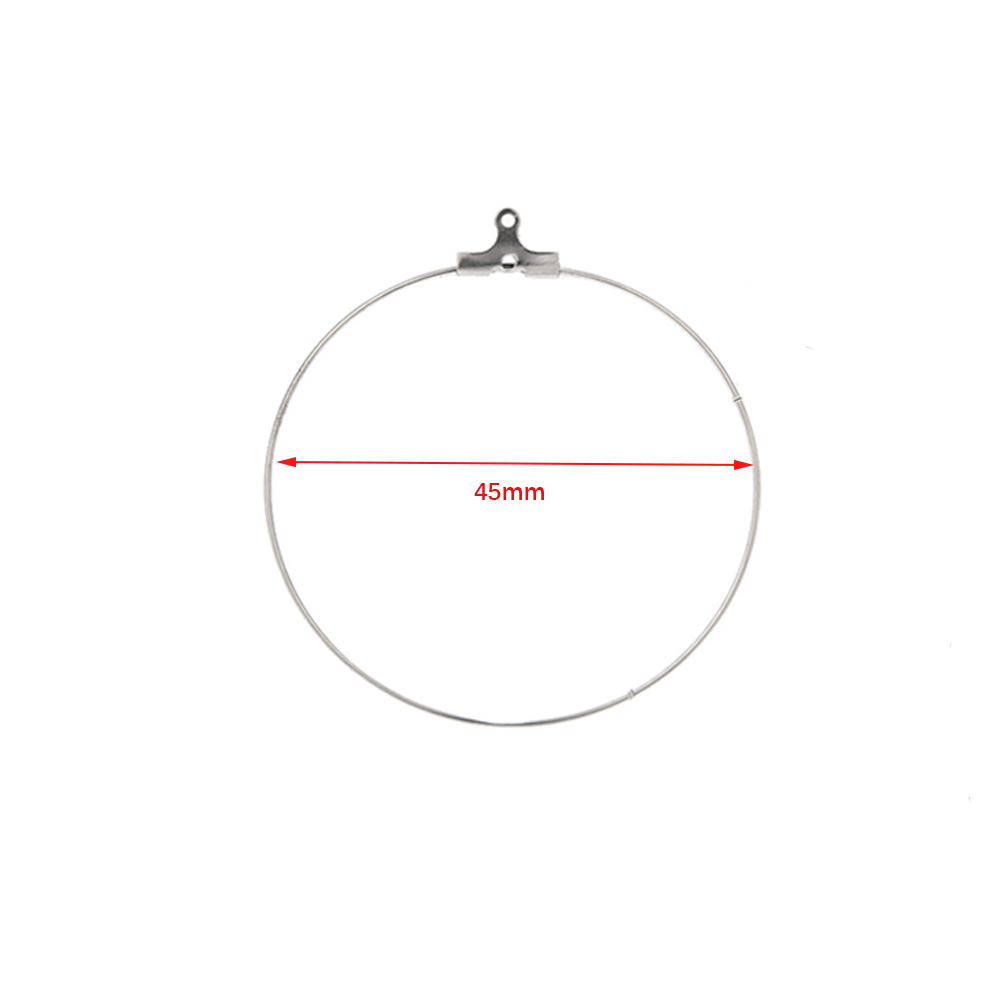 Pendientes redondos de acero i - Jewelry Making Loops reseña y precio